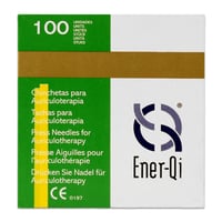 Steel auriculotherapy thumbtack with double textile adhesive (0.2 x 1.5 mm)